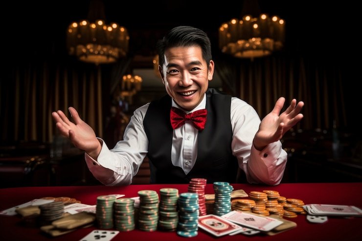 Three Card Poker live dealer table on garasibet platform